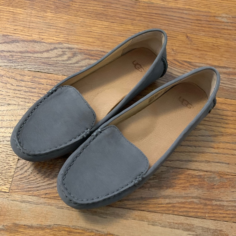 Gray Slip-On Ugg Moccasins